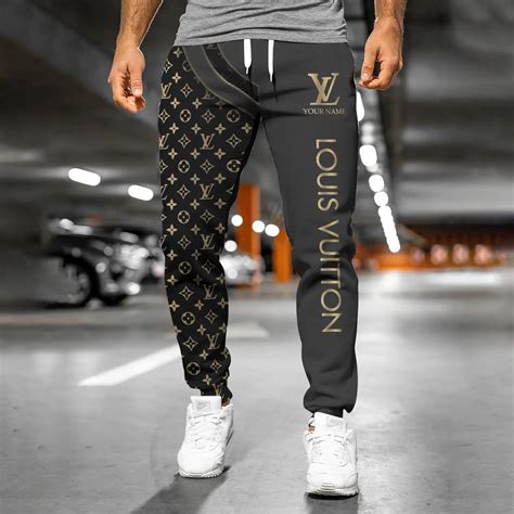 louis vuitton print sweatpants|louis vuitton fuzzy sweatpants.